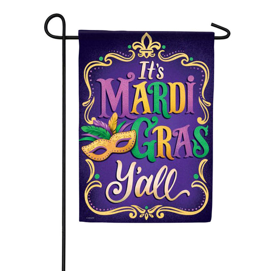 Carson Mardi Gras Garden Flag