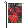Carson Plaid Poinsettias Garden Flag