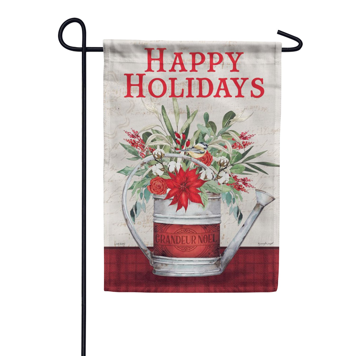Carson Mistletoe Can Garden Flag