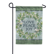 Carson Garden Flag - Love Peace Joy