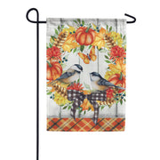Carson Garden Flag - Chickadee Wreath