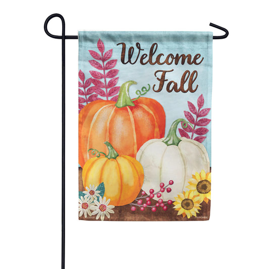 Carson Garden Flag Pumpkin Trio
