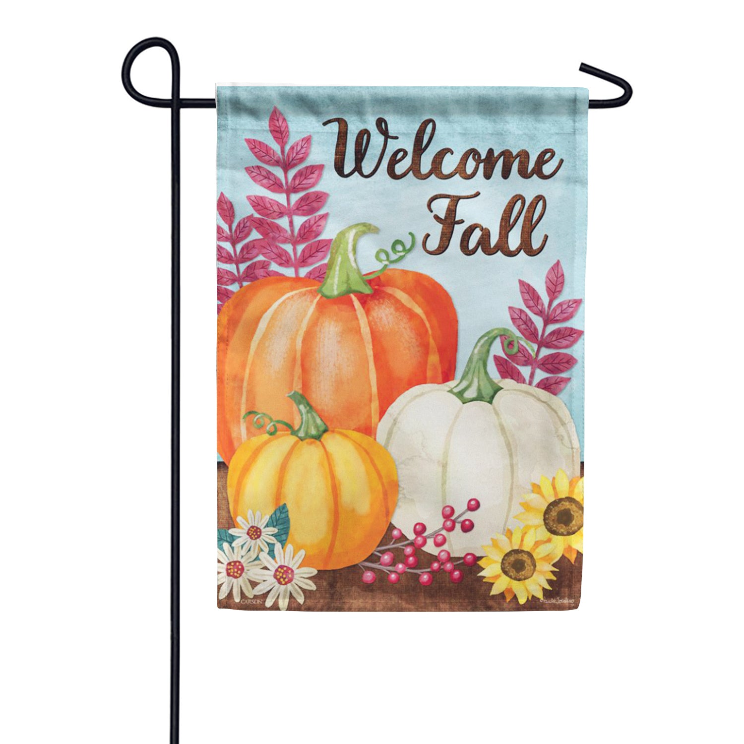 Carson Garden Flag - Pumpkin Trio