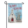 Carson Winter Church Welcome Garden Flag