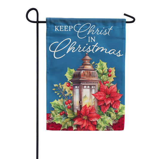 Carson Holly Lantern Garden Flag