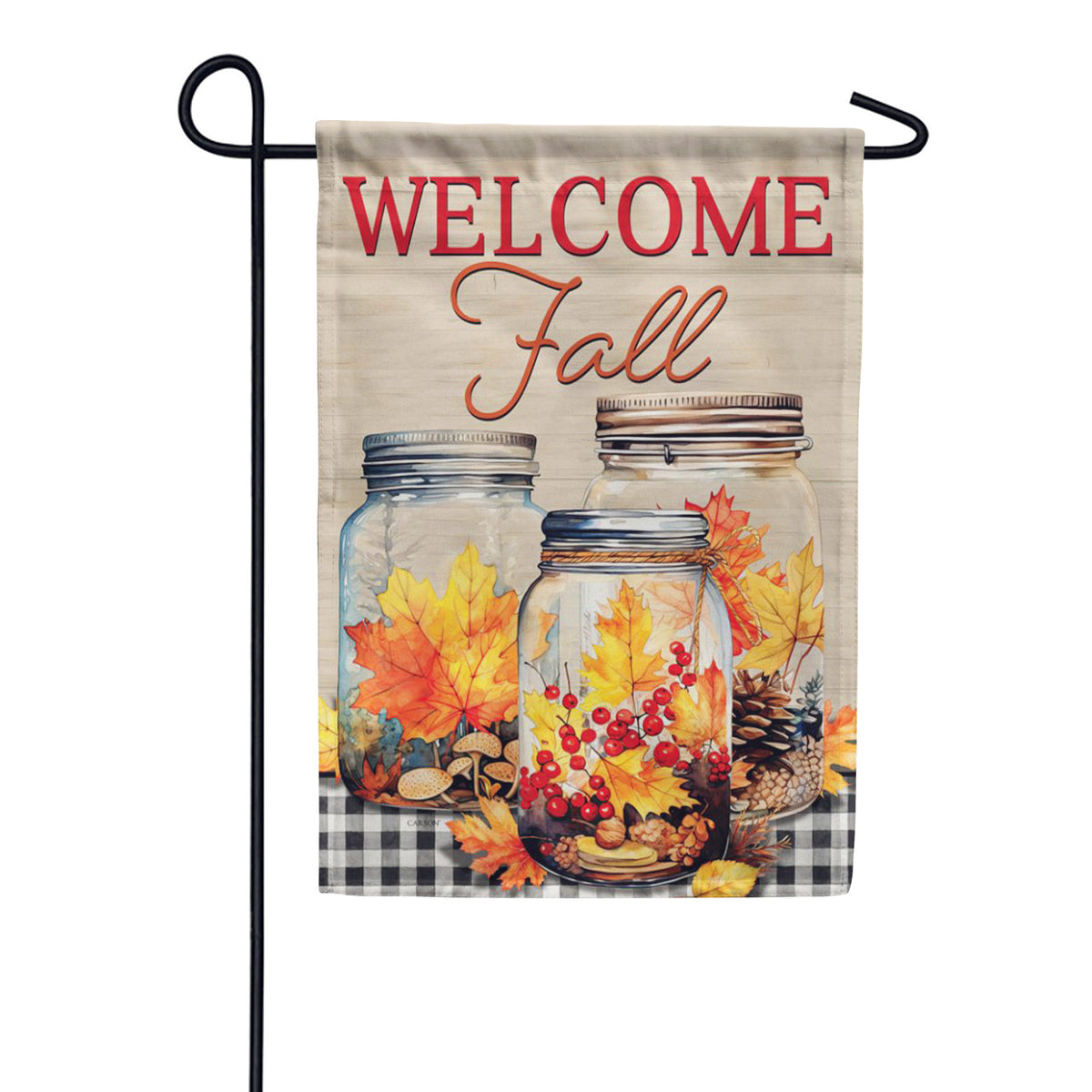 Carson Fall Jar Garden Flag