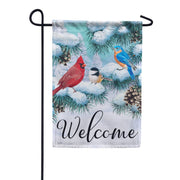 Carson Christmas Songbirds Welcome Garden Flag