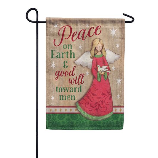 Carson Red Angel Garden Flag