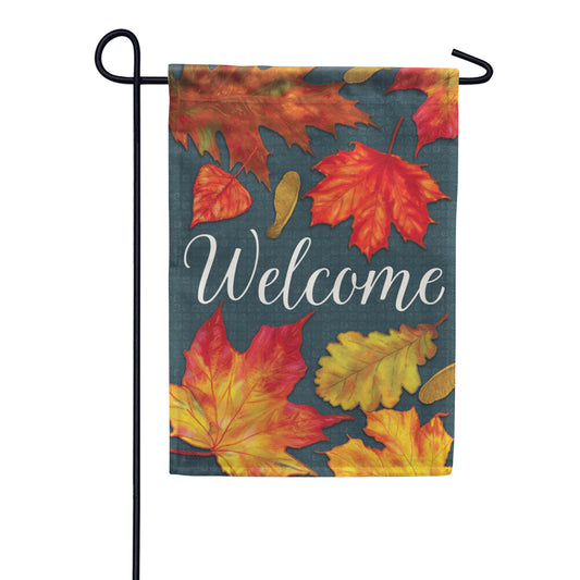 Carson Scattered Leaves Garden Flag