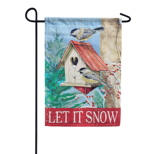 Carson Red Roof Birdhouse Garden Flag