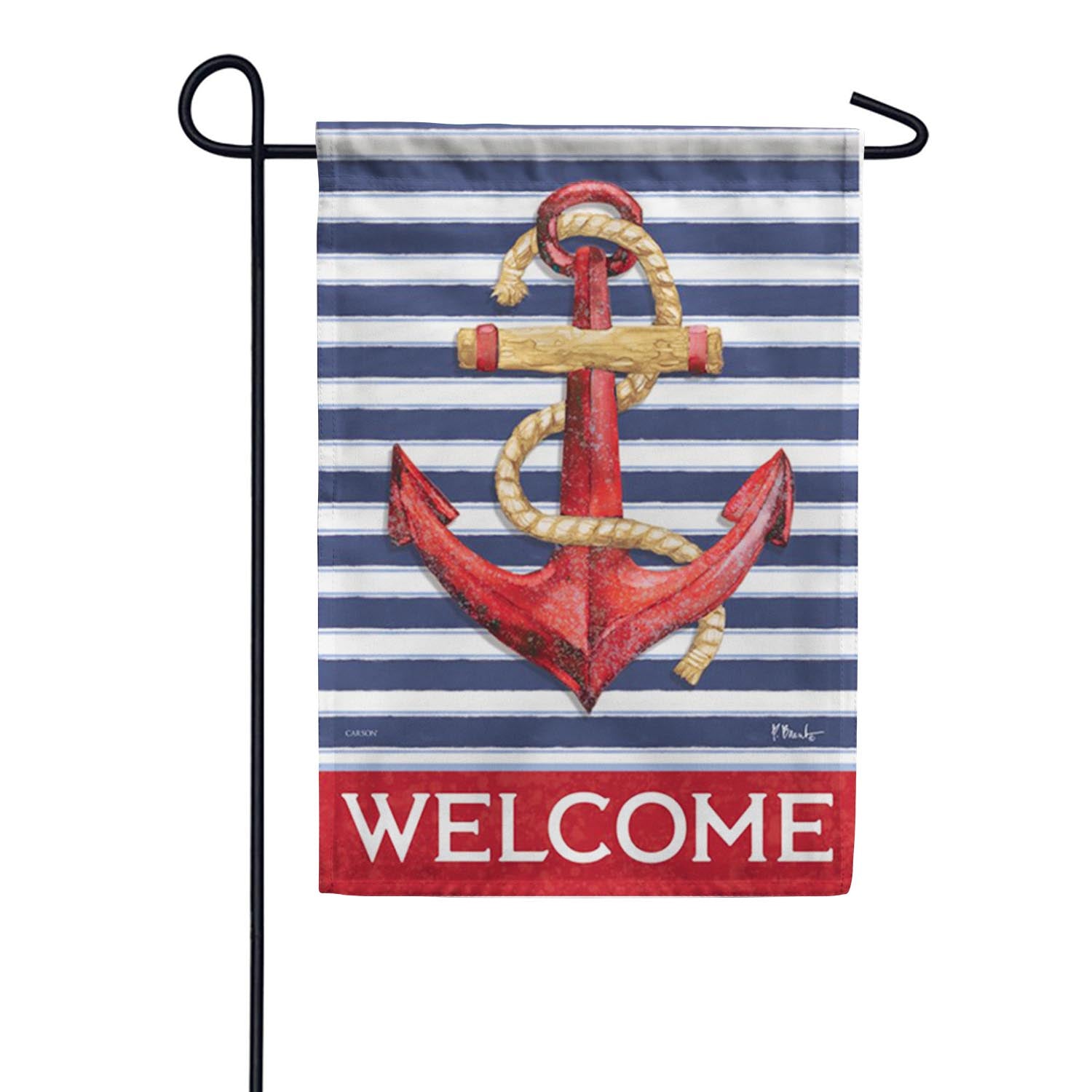 Carson Anchor Garden Flag