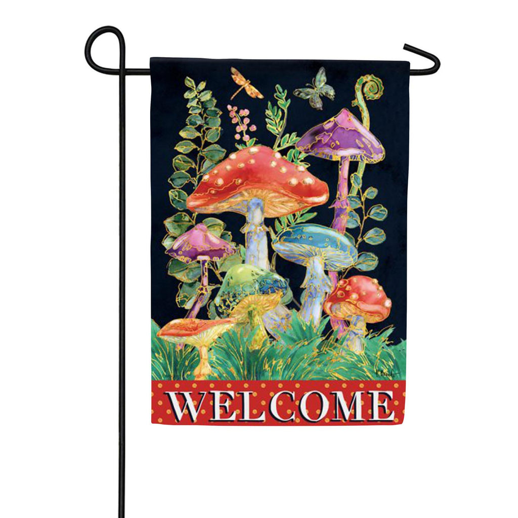 Carson Far Out Mushrooms Garden Flag