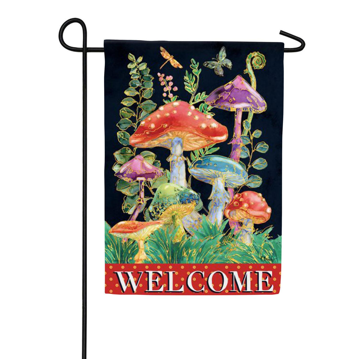 Carson Far Out Mushrooms Garden Flag