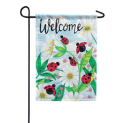 Carson Ladybug Welcome Garden Flag