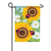Carson Sunflowers & Ladybugs Garden Flag