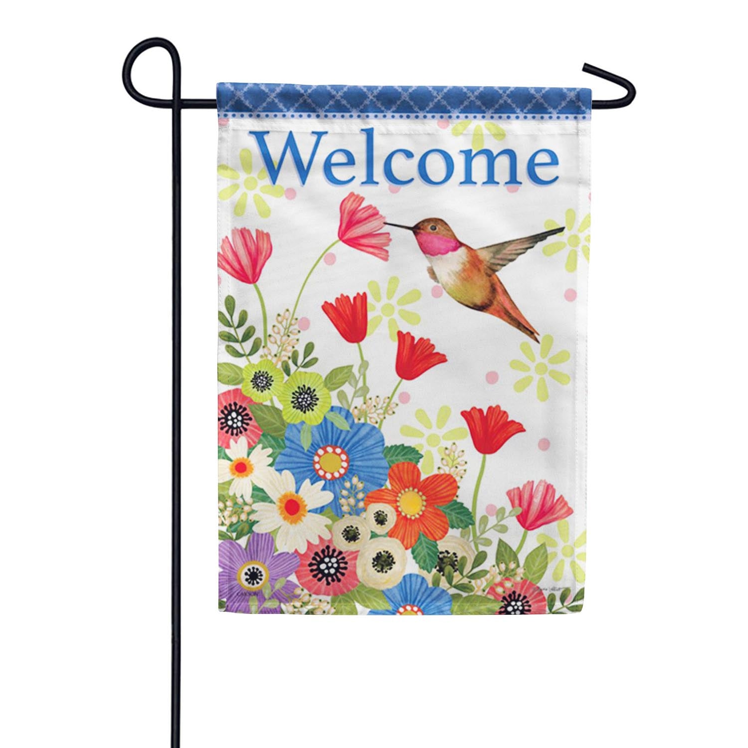 Carson Garden Hummingbird Garden Flag