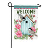 Carson Chickadees & Birdhouse Garden Flag