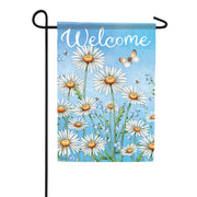 Carson Daisies Welcome Garden Flag