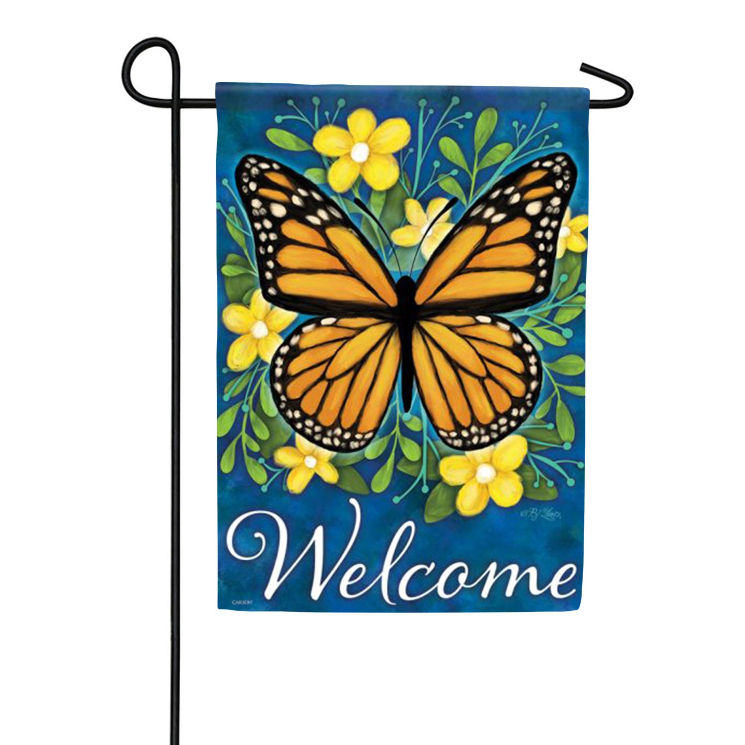 Carson Monarch Morning Garden Flag
