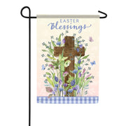 Carson Easter Blessings Cross Garden Flag