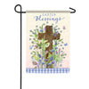 Carson Easter Blessings Cross Garden Flag