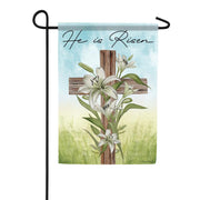 Carson Easter Cross Garden Flag