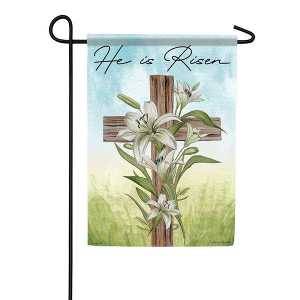 Carson Easter Cross Garden Flag
