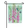 Carson Hummingbird & Foxglove Garden Flag