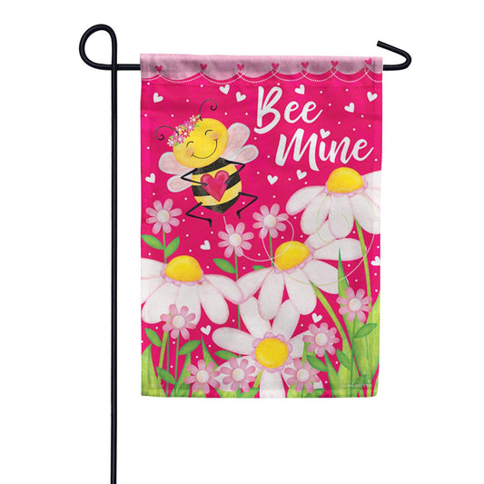 Carson Bee Mine Valentine Garden Flag