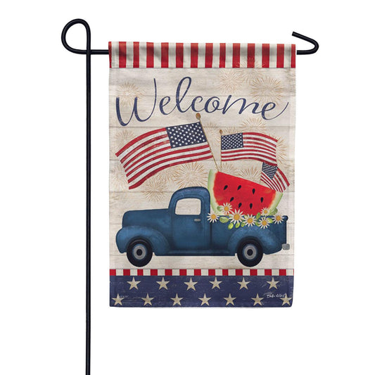 Carson Patriotic Truck Garden Flag