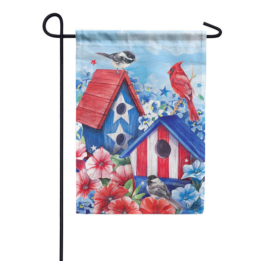 Carson Patriotic Birdhouses Garden Flag