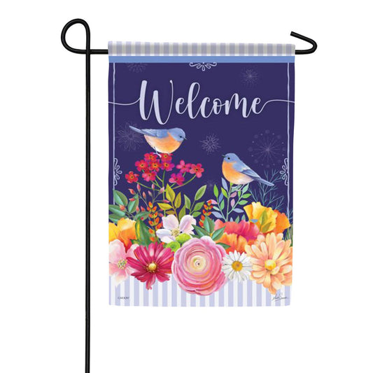 Carson Bluebird Friends Garden Flag