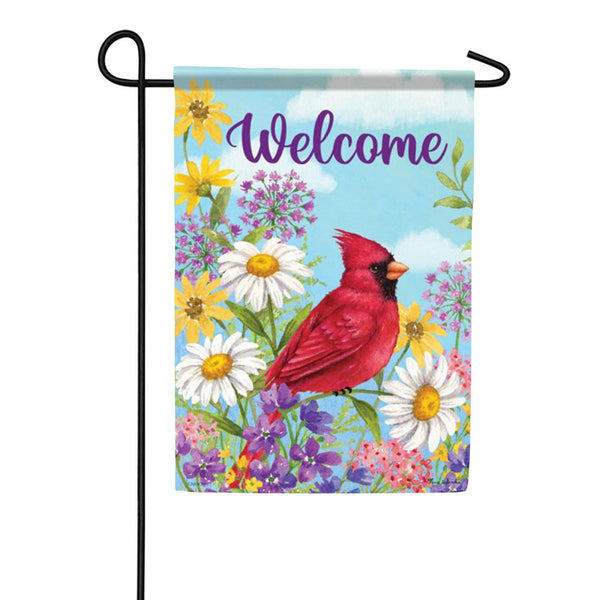 Carson Summer Cardinal Garden Flag