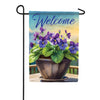 Carson Sunkissed Violets Garden Flag