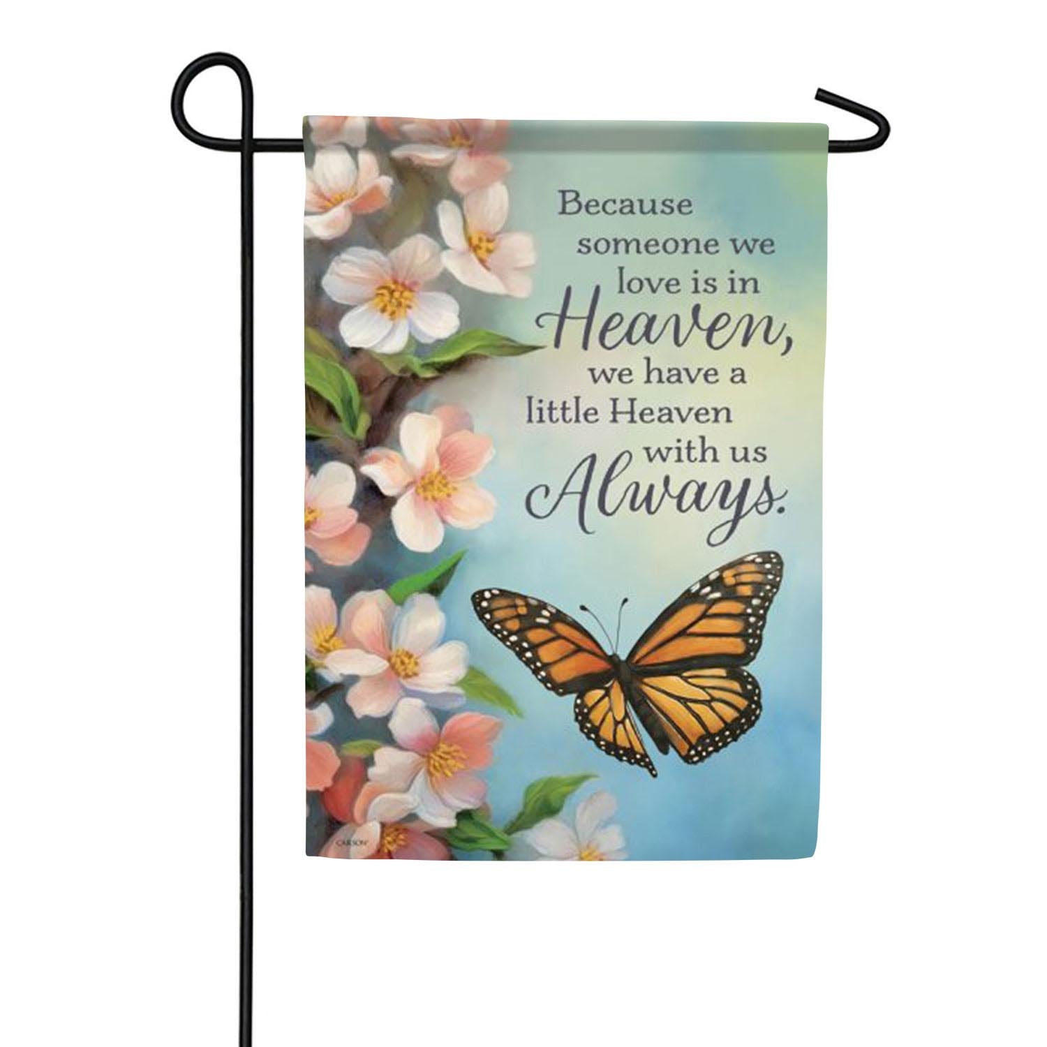 Carson Heaven With Us Garden Flag