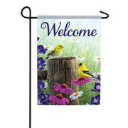 Carson Goldfinch Meadow Garden Flag