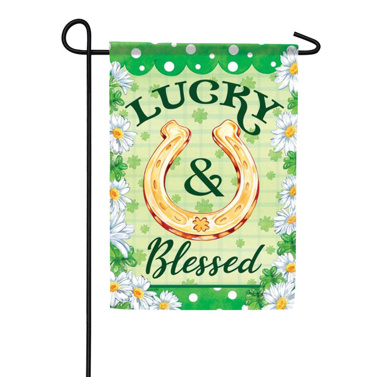 Carson Lucky & Blessed Garden Flag