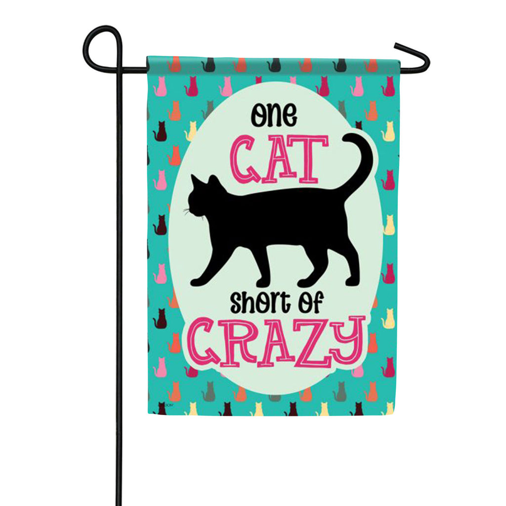 Carson Cat Crazy Garden Flag