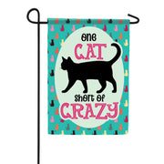 Carson Cat Crazy Garden Flag