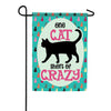 Carson Cat Crazy Garden Flag