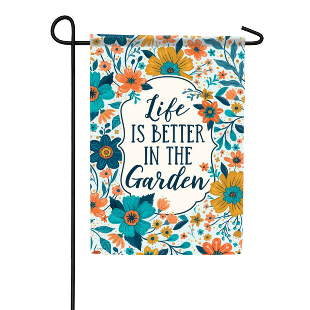 Carson Better in the Garden Garden Flag