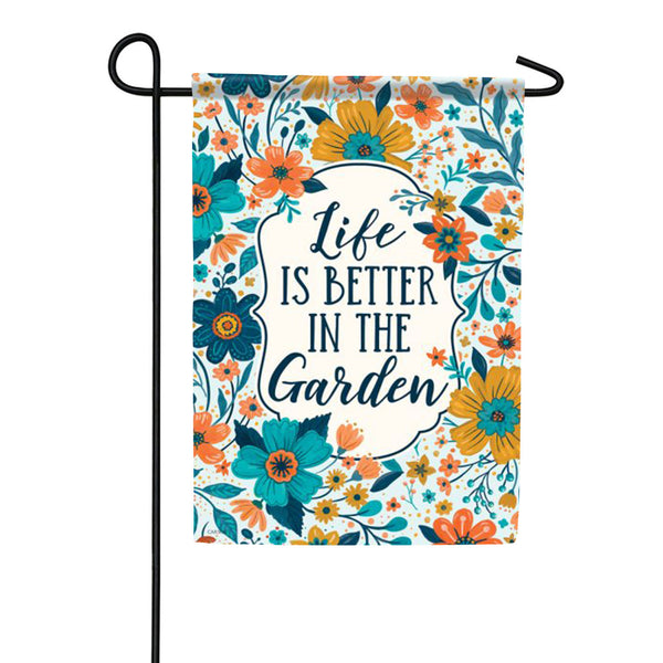 Carson Better in the Garden Garden Flag