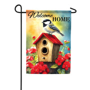 Carson Red Roof Chickadee Garden Flag