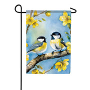 Carson Golden Chickadee Morning Garden Flag