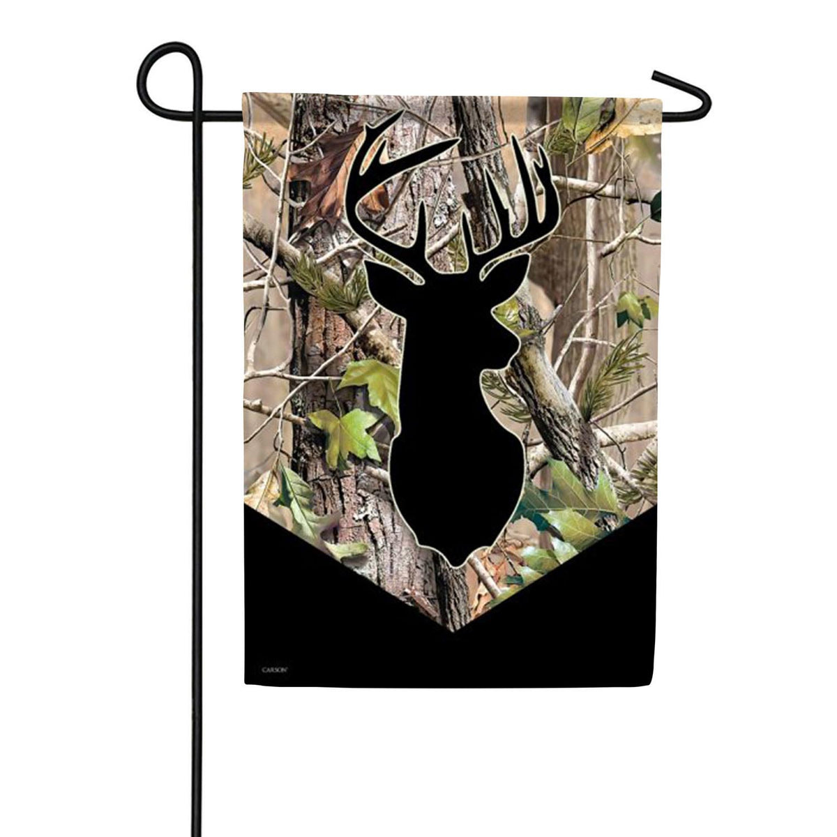 Carson Camo Buck Garden Flag