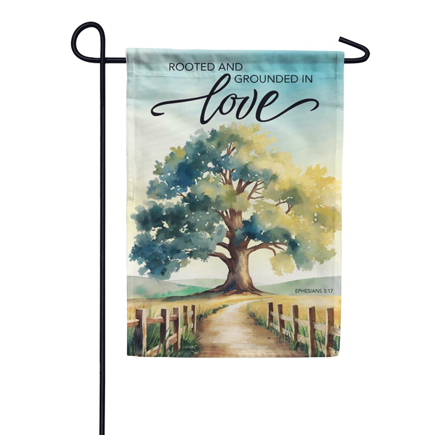 Carson Grounded In Love Garden Flag