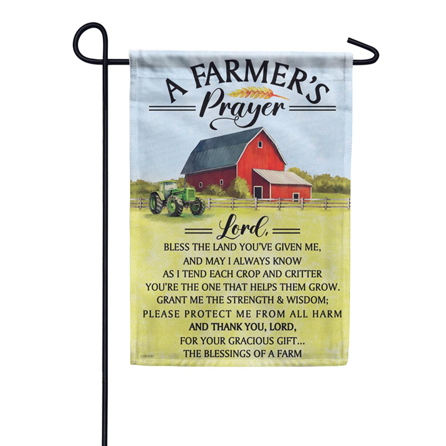 Carson Farmer's Prayer Garden Flag