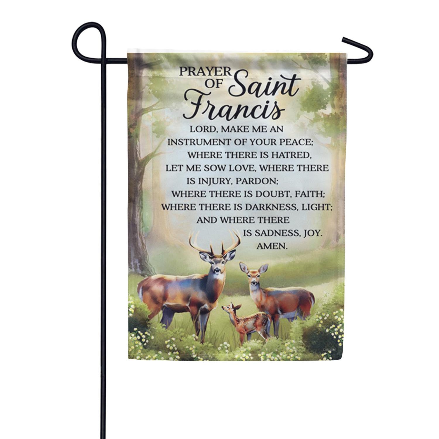 Carson St. Francis Prayer Garden Flag