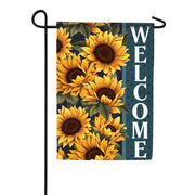 Carson Welcome Sunflower Garden Flag