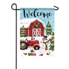 Farm Christmas Garden Flag